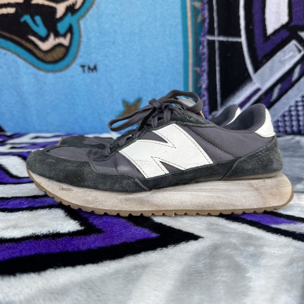 Size 8 - New Balance Womens 237 V1 WS237NB Navy Blue Grey Suede Sneakers‎ Shoes